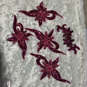 Vintage sequin dress appliqués